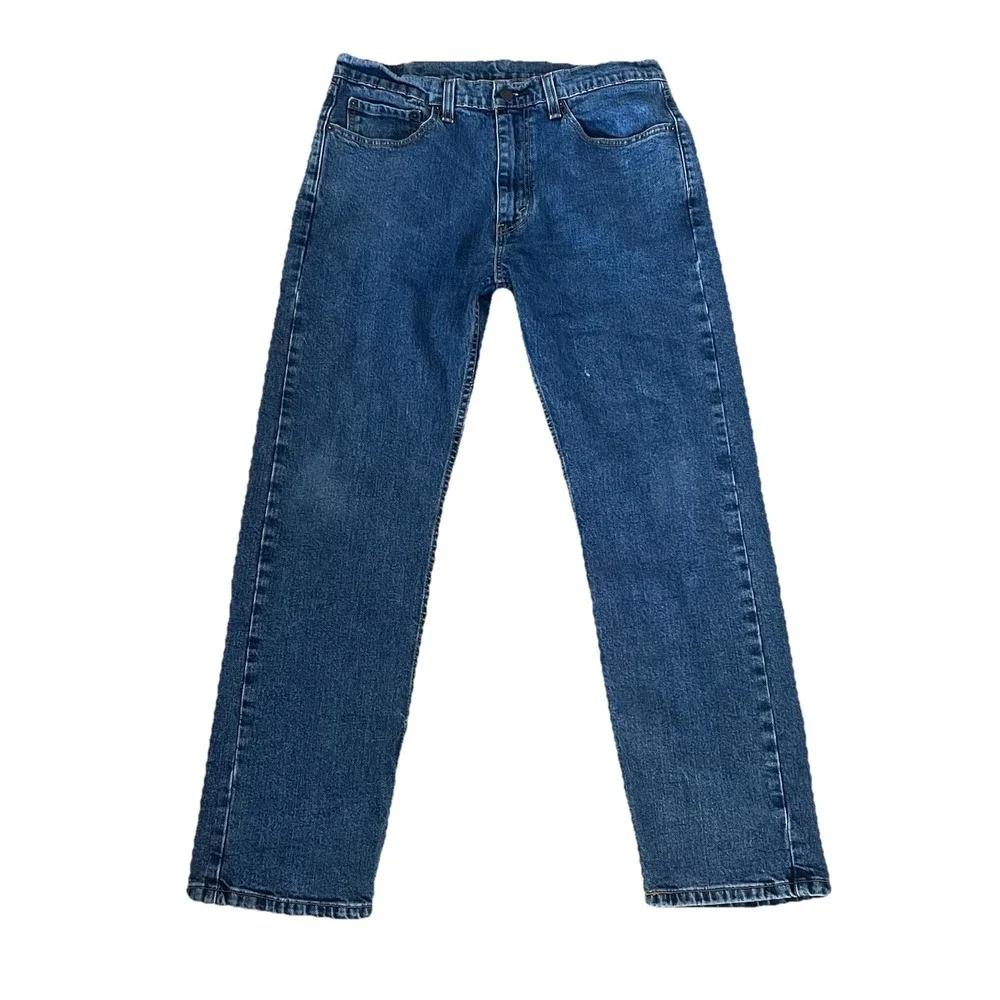 Levi's 505 Men's Jeans 34x30 Straight Leg‎ Medium Wash Denim